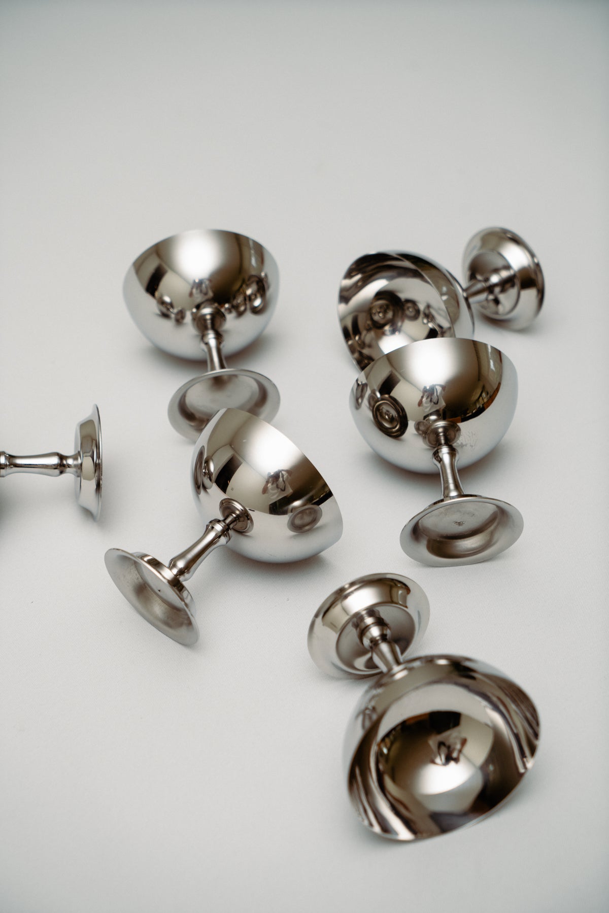 Stainless steel sorbet cups (set of 6)