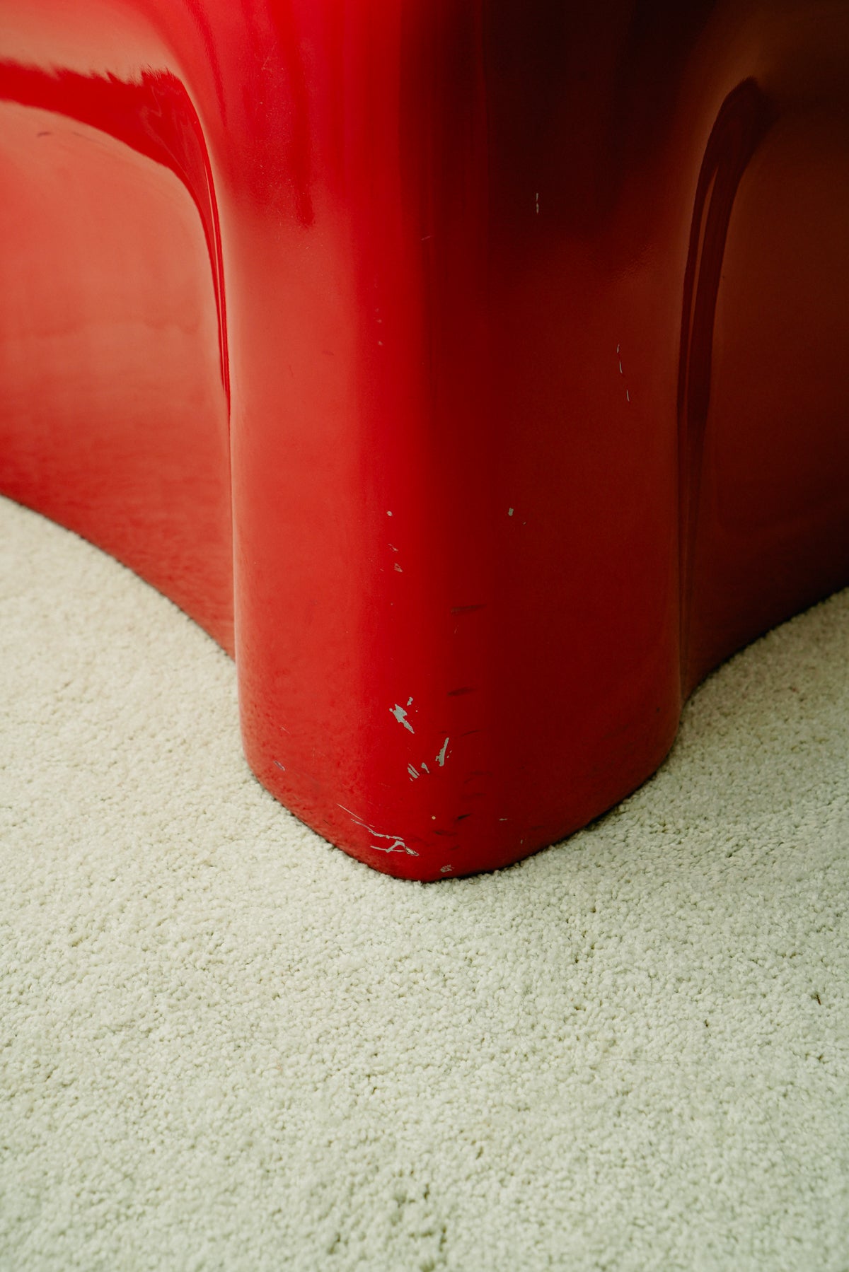Red Space Age armchair, 1970s