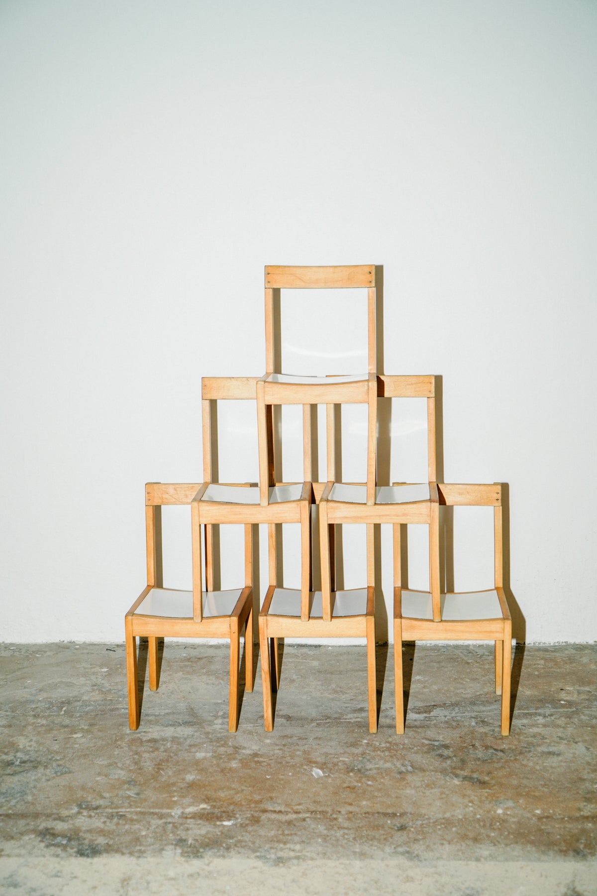 Kids school chairs (set of 6)