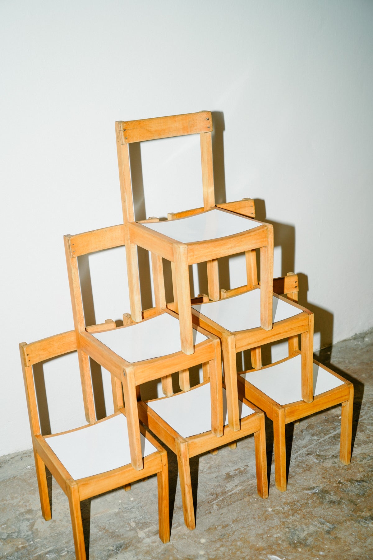 Kids school chairs (set of 6)