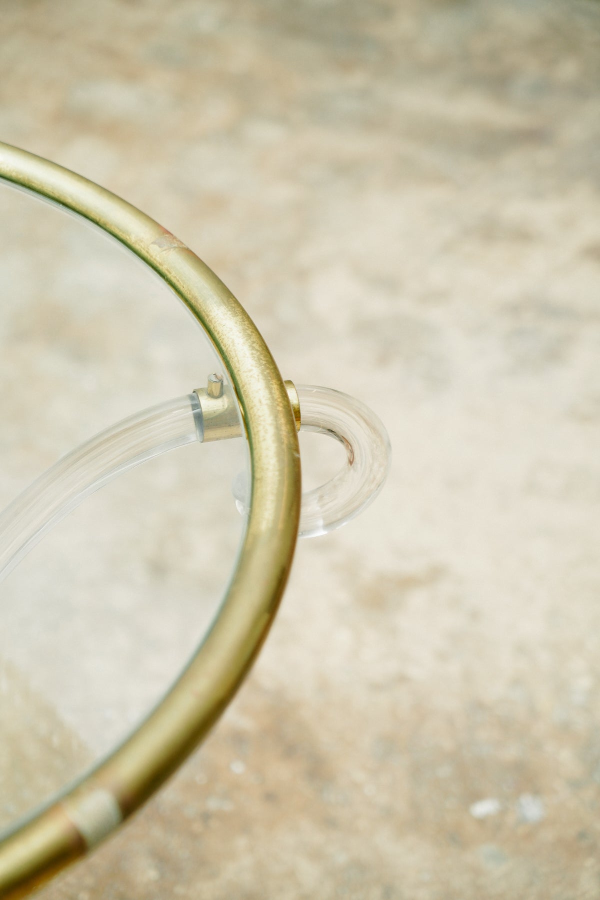 Plexi side Table, 1960s