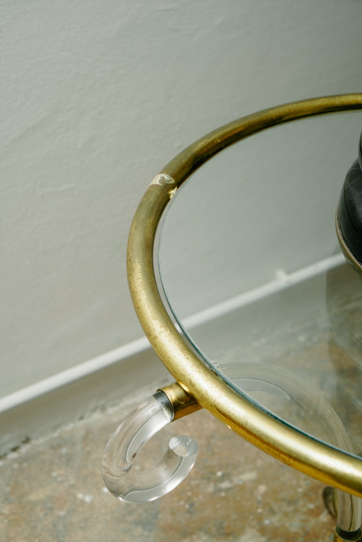 Plexi side Table, 1960s