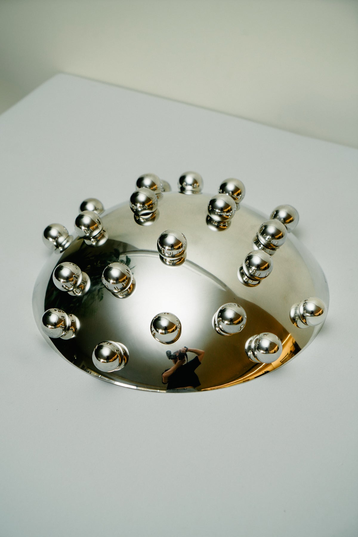 Christofle "Atomes d'Argent'' centerpiece bowl by Richard Hutten