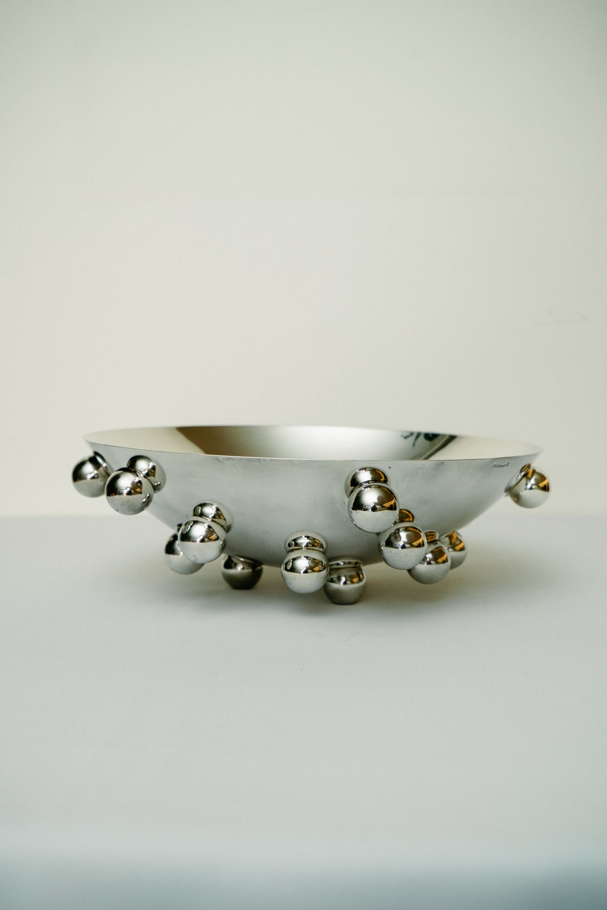 Christofle "Atomes d'Argent'' centerpiece bowl by Richard Hutten