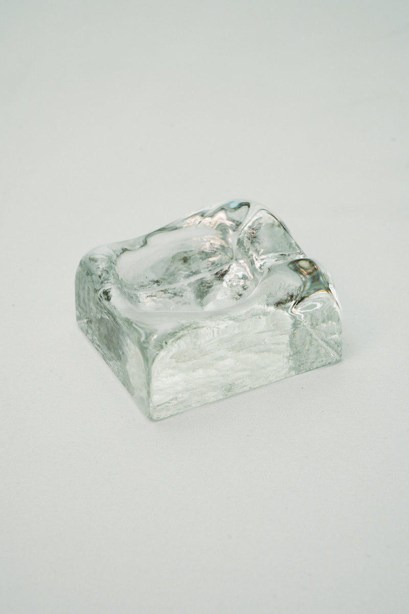 Mini glass ashtray
