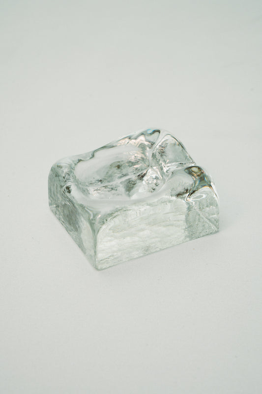 Mini glass ashtray