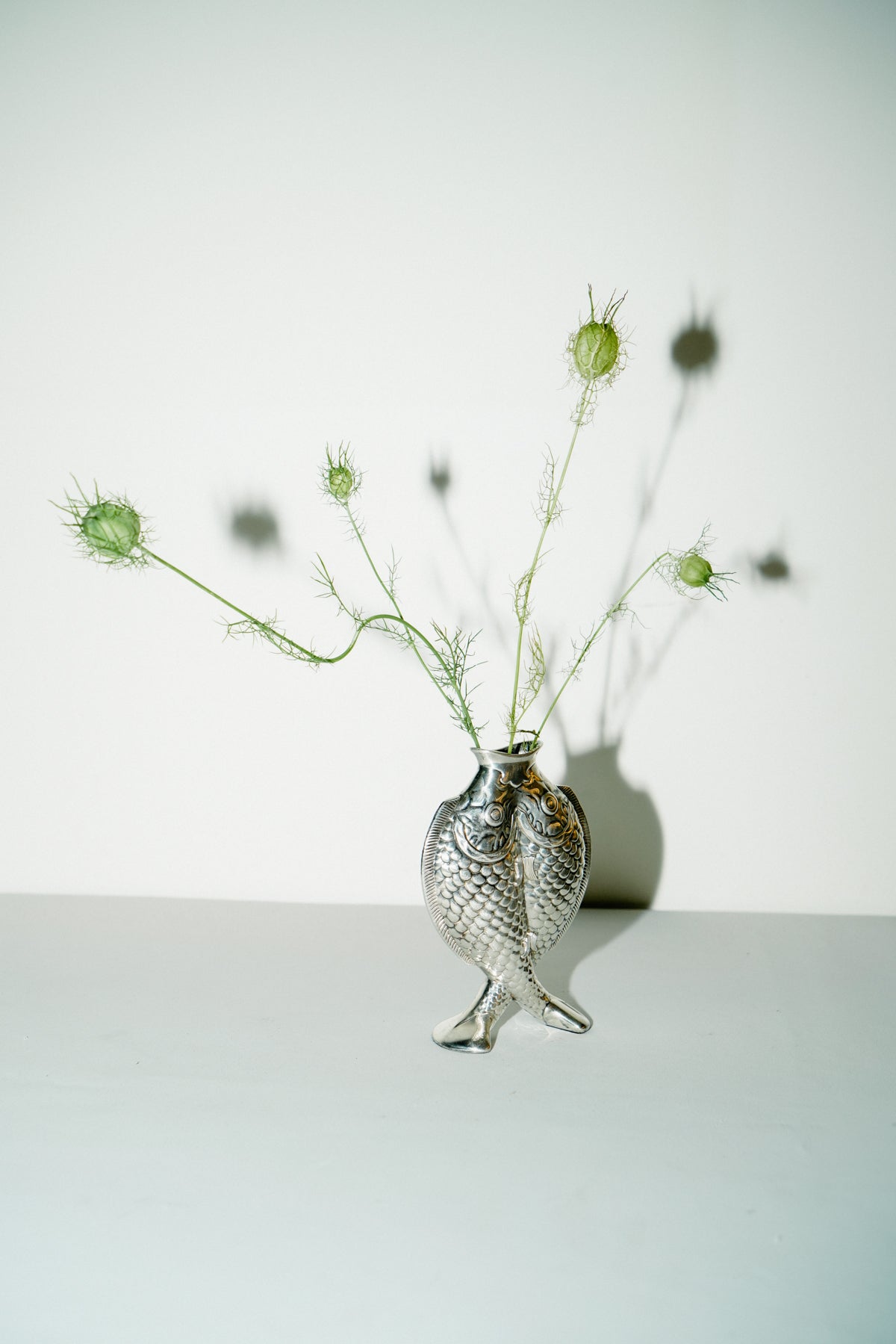 Christofle fish vase by Émile Reiber