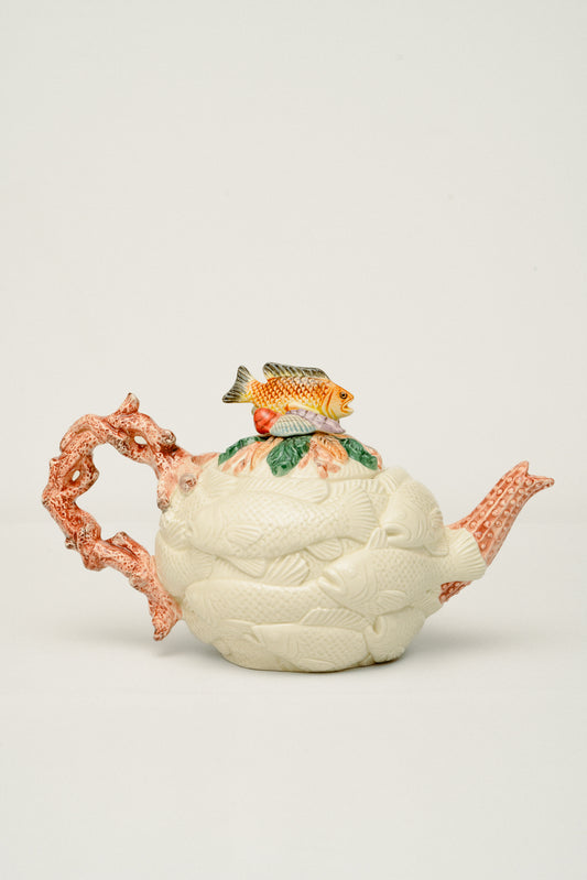 Fish ceramic tea pot