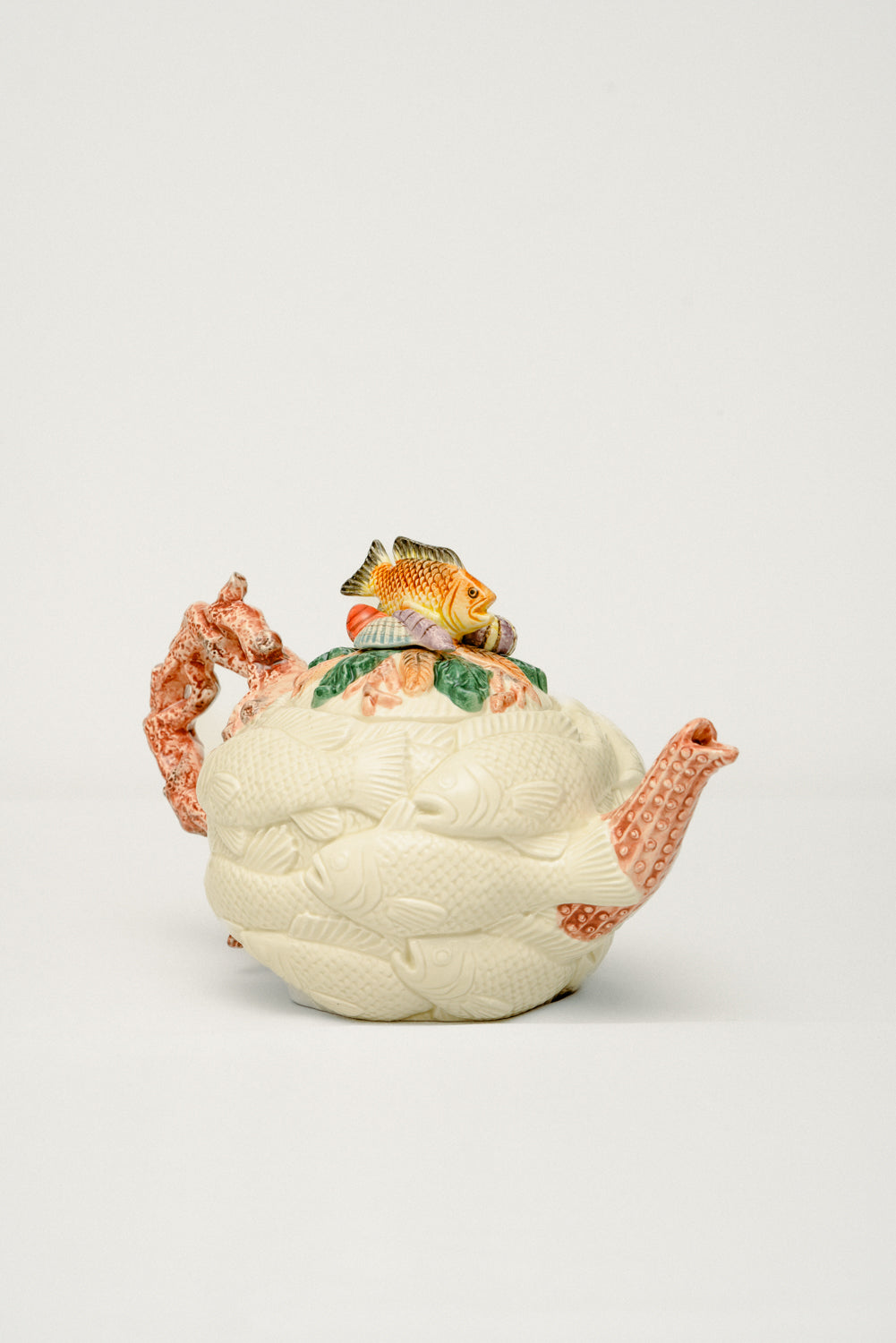 Fish ceramic tea pot