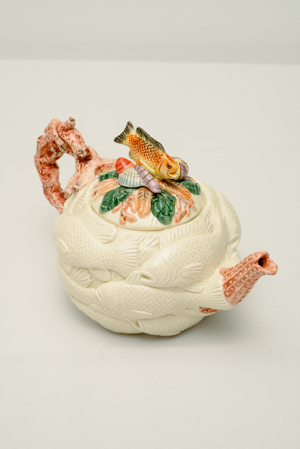 Fish ceramic tea pot