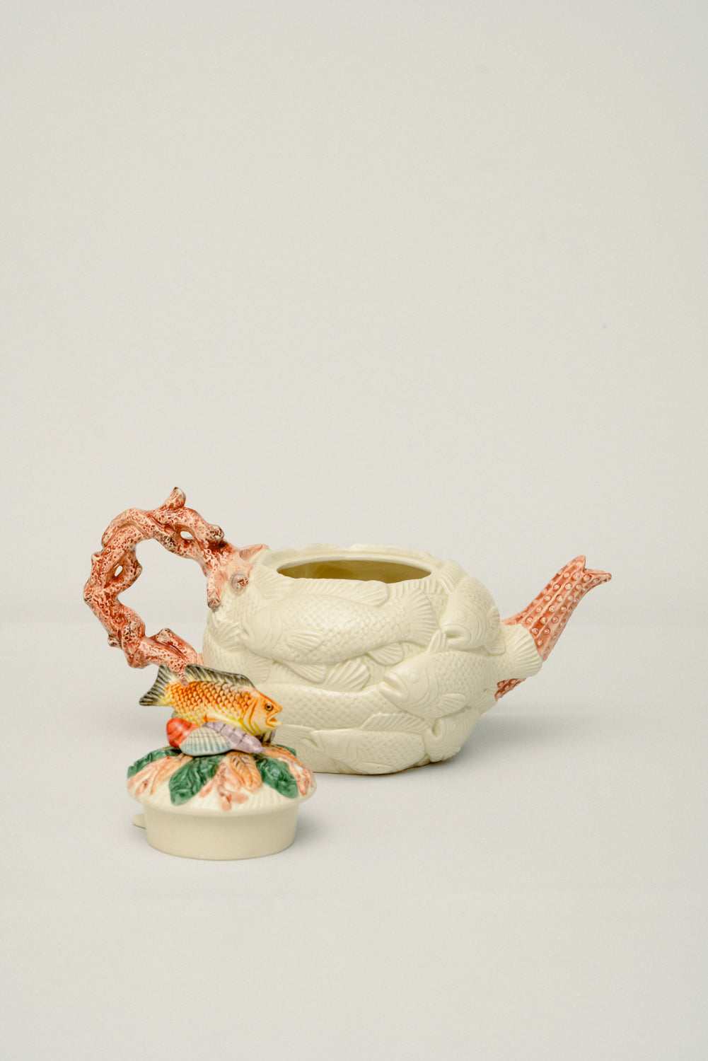 Fish ceramic tea pot