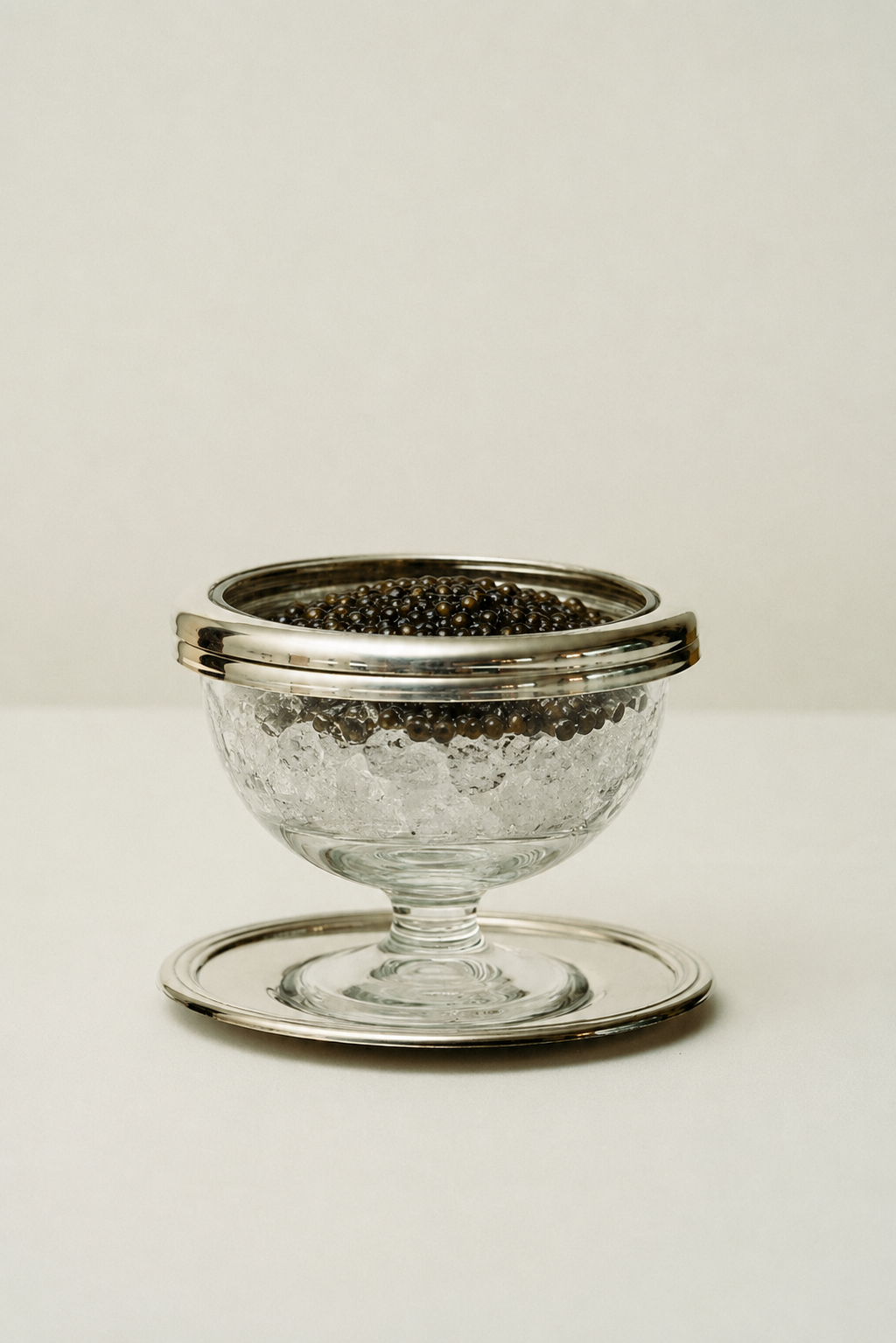 Caviar serving set