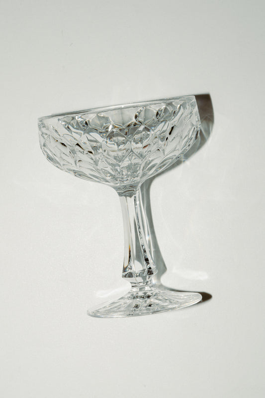 Set of 6 Bavarian Crystal coupes