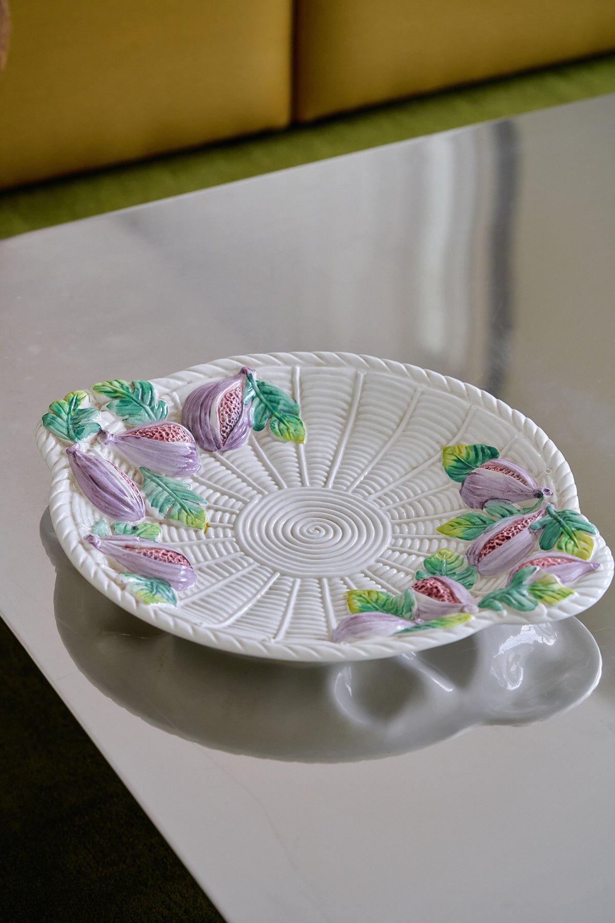 Big ceramic fig plate