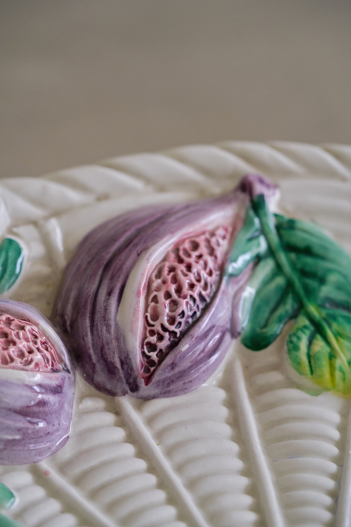 Big ceramic fig plate