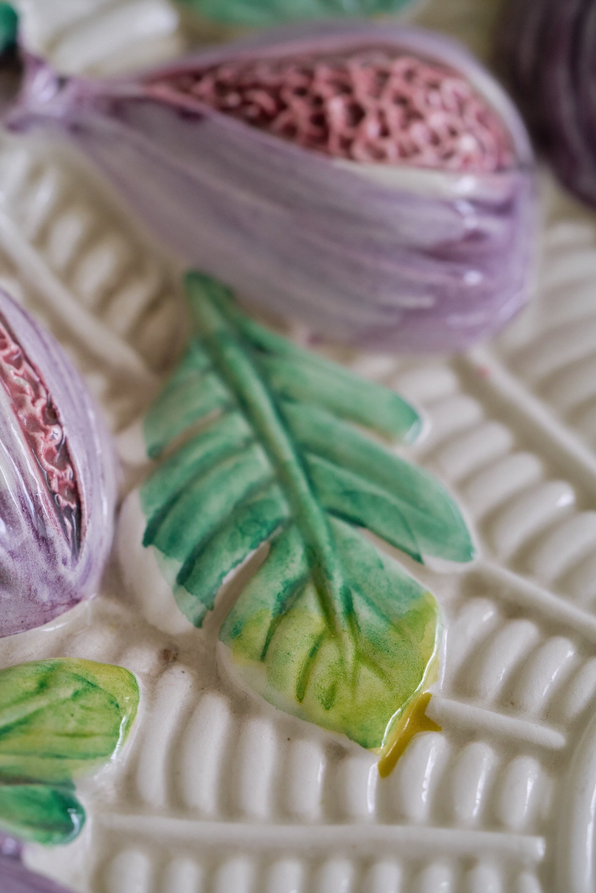 Big ceramic fig plate