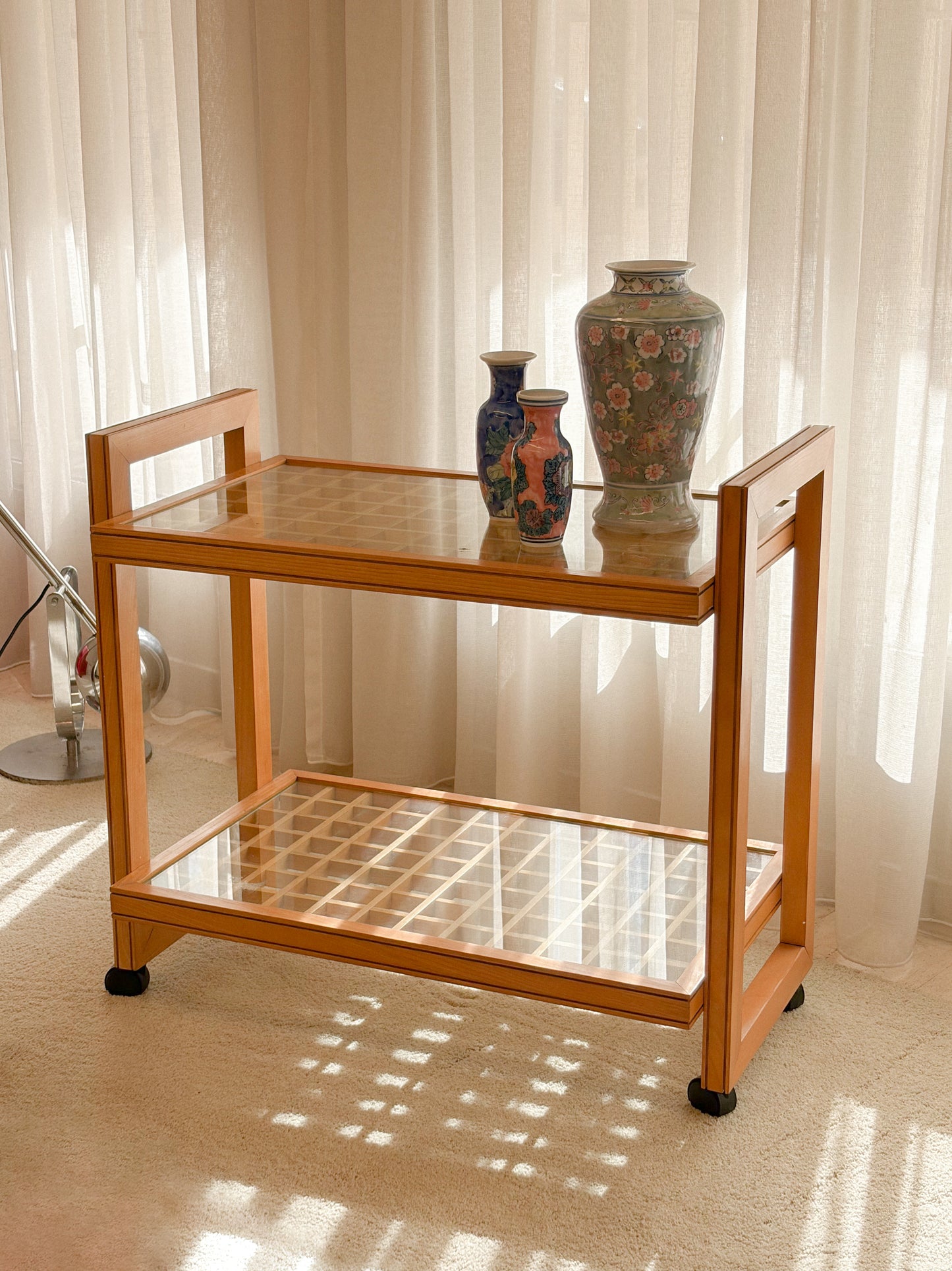 Wodden bar cart