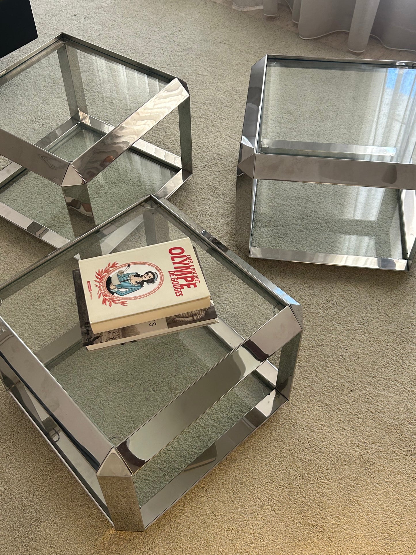 P800 side tables by Alberto Rosselli for Saporiti (set of 3)