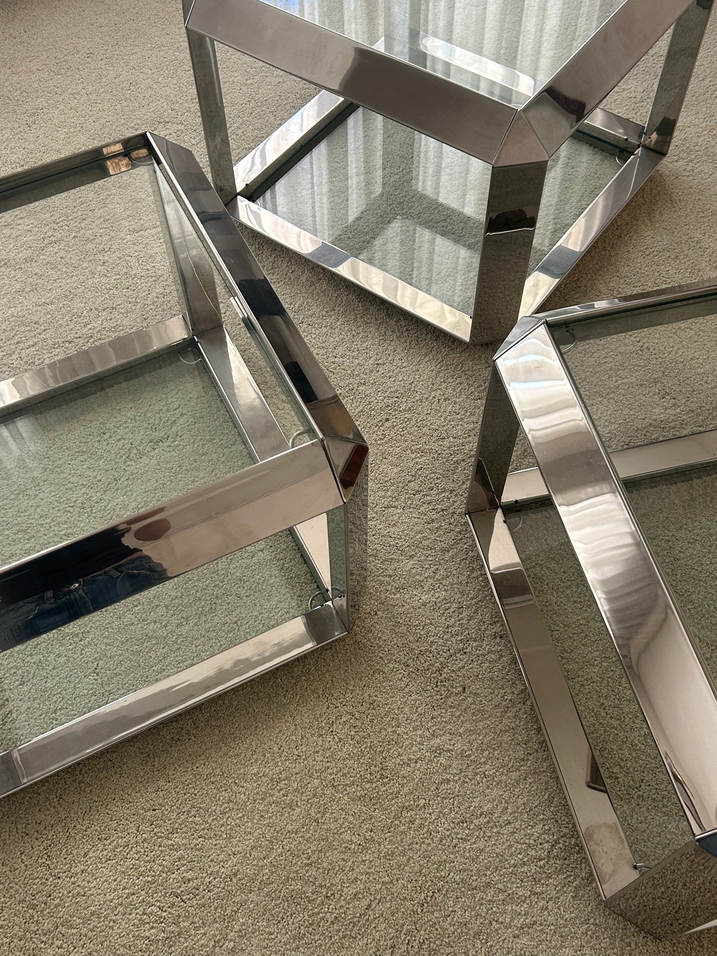 P800 side tables by Alberto Rosselli for Saporiti (set of 3)