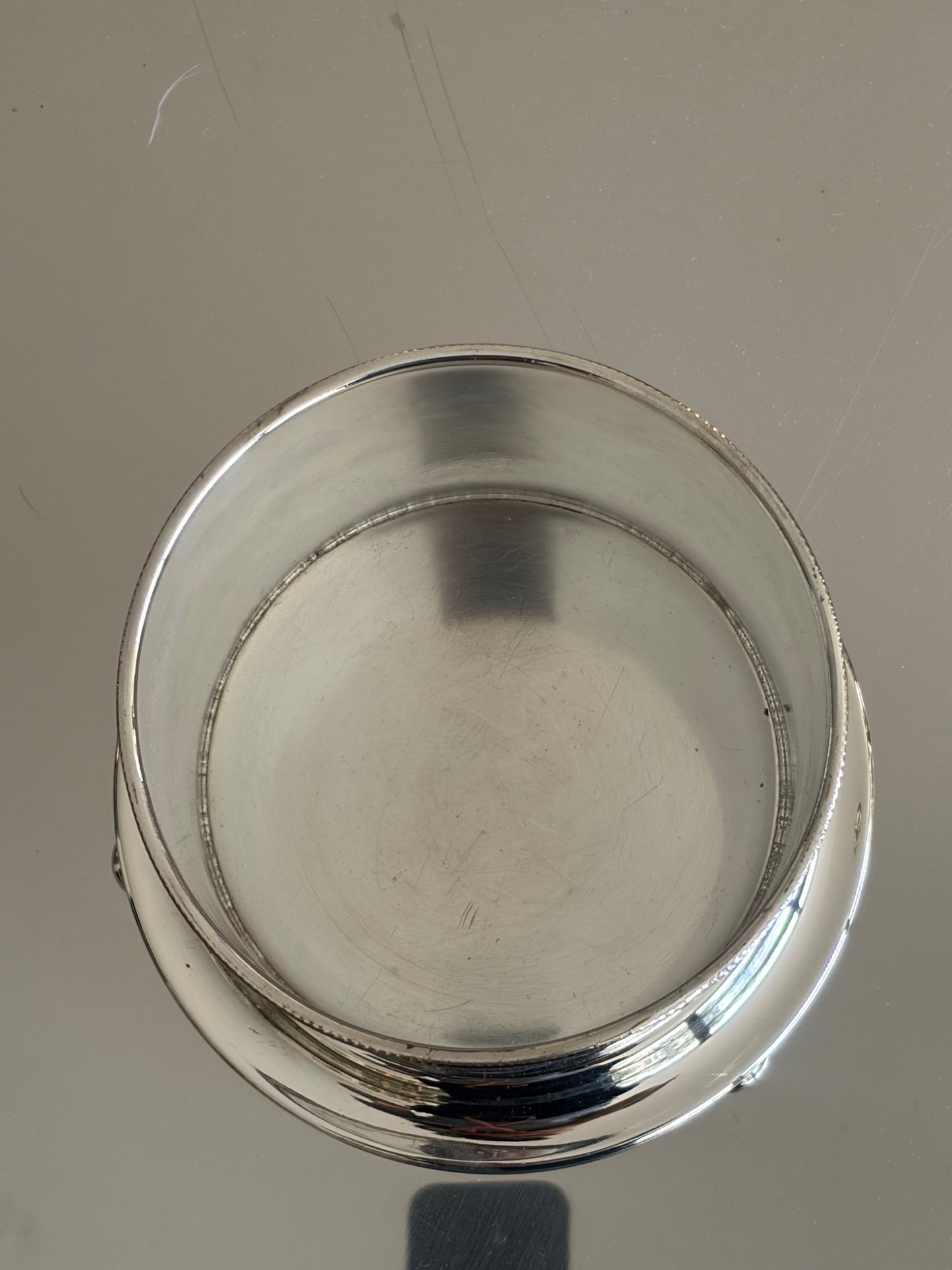 Vintage silver plated cookie jar