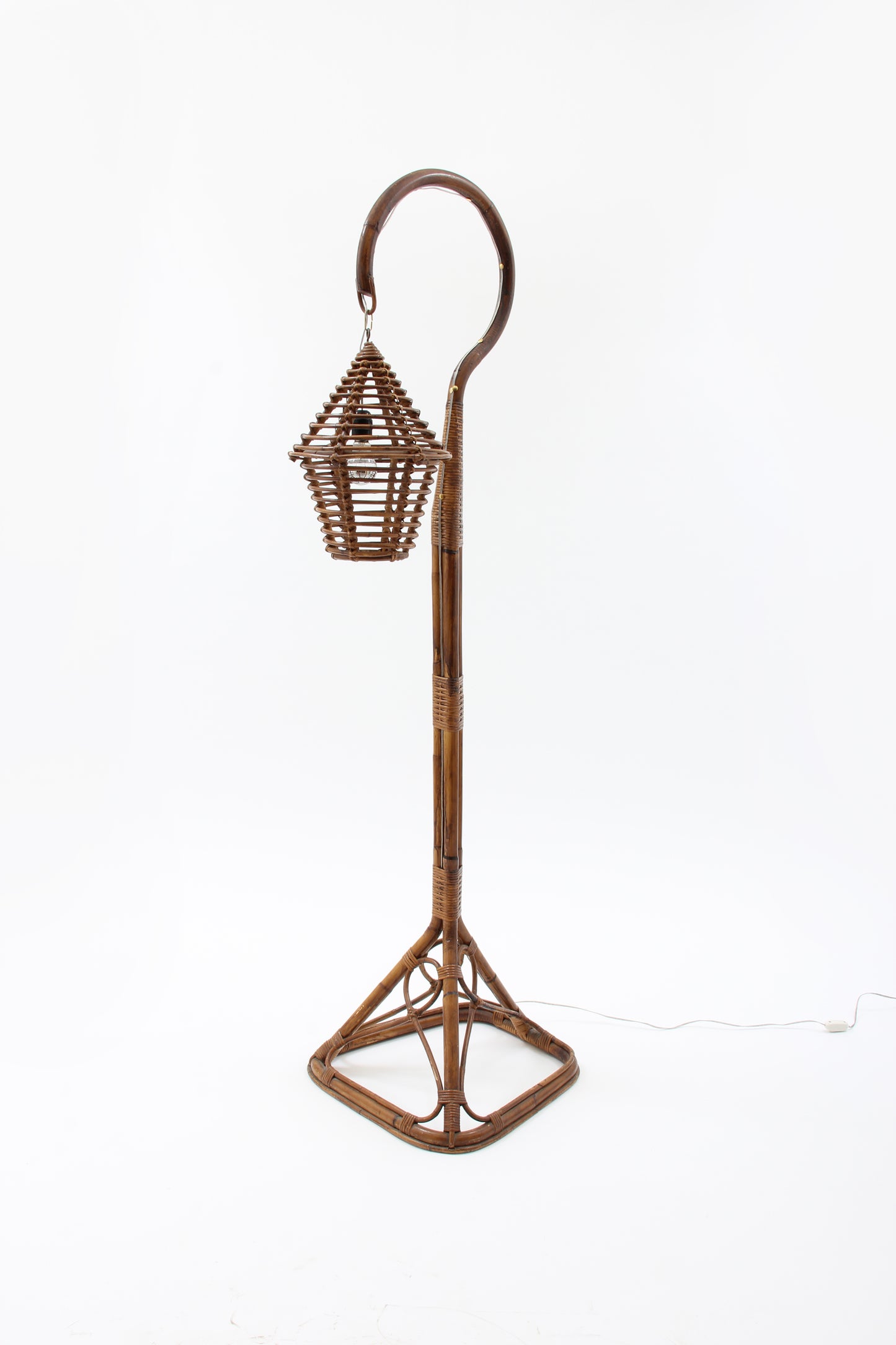 Bamboo floor lamp, 1960s