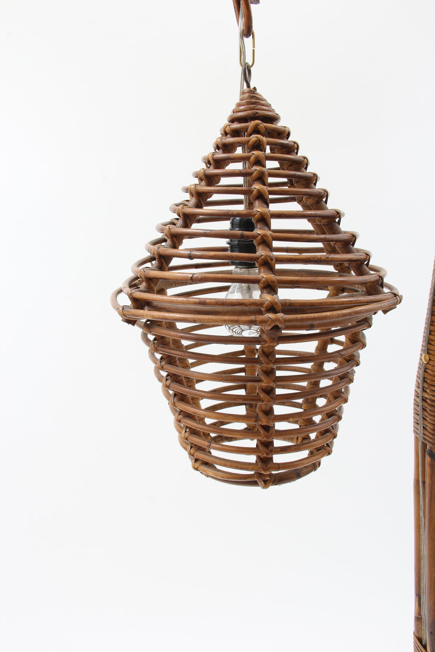 Bamboo floor lamp, 1960s