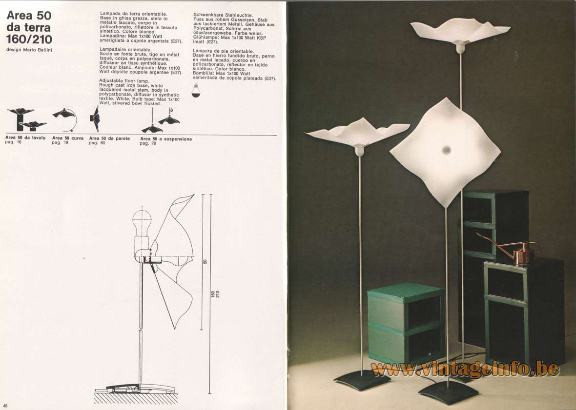 Area table lamp by Mario Bellini for Artemide (set of 2), 1974
