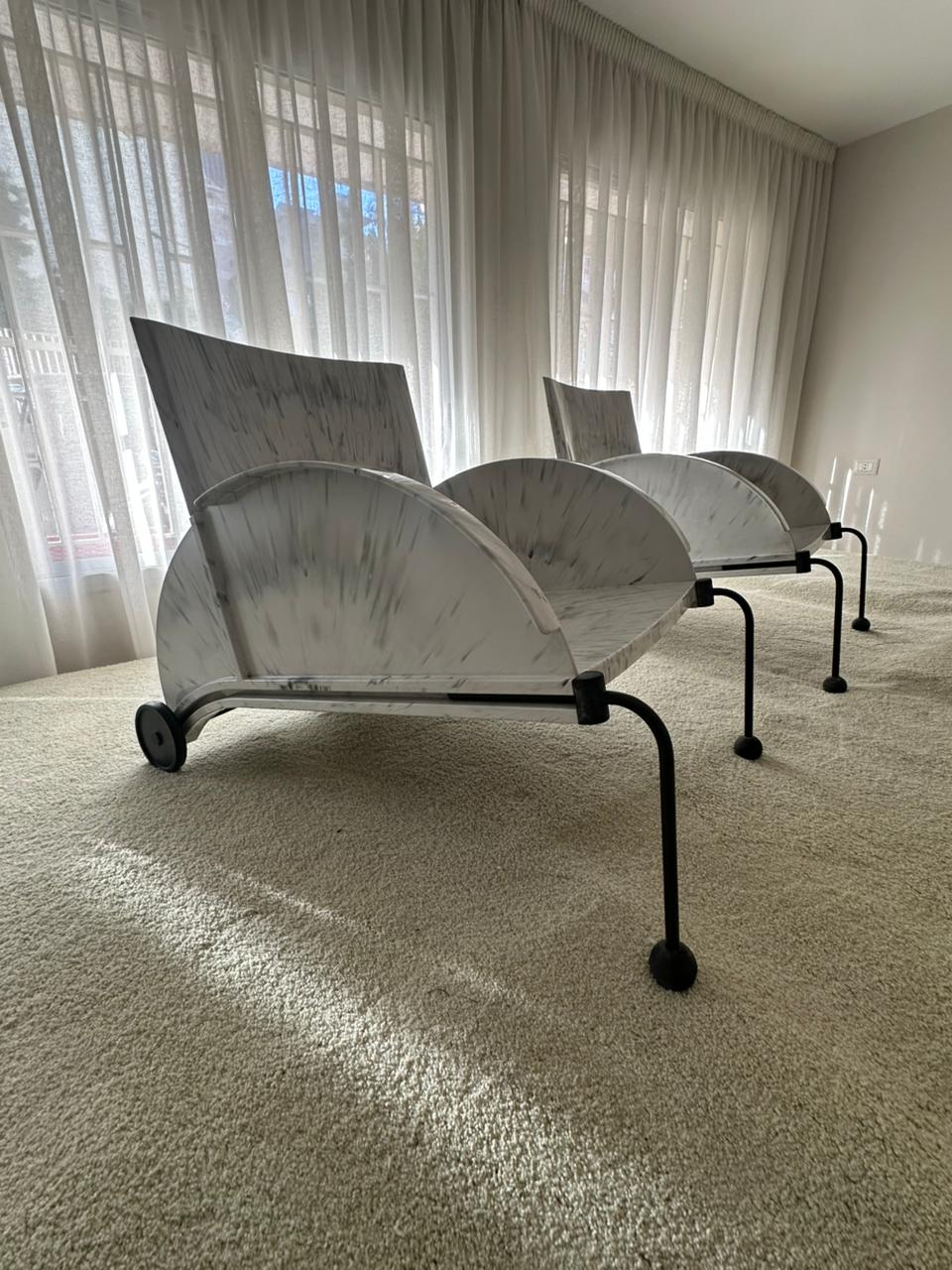 4814 Armchairs by Anna Castelli Ferrieri for Kartell, 1988 (set of 2)