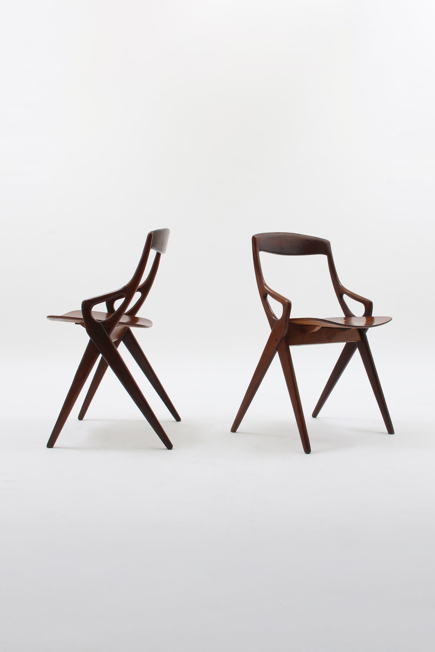 BR3 lounge chair by Arne Hovmand-Olsen for Mogens Kold Møbelfabrik, 1959 (set of 2)