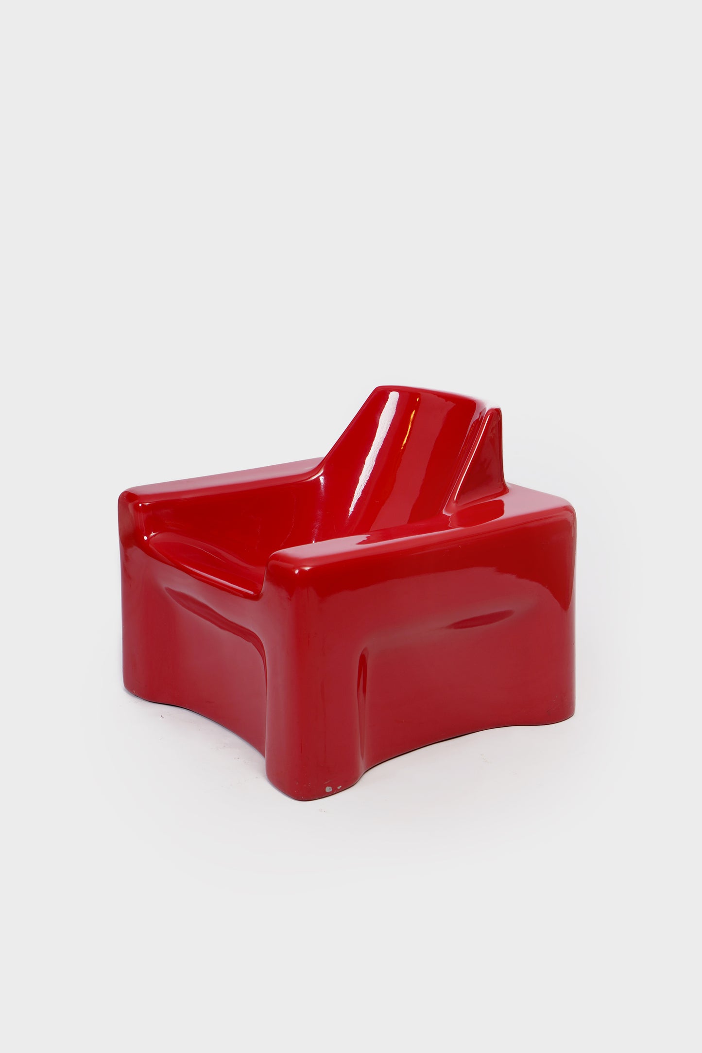 Red Space Age armchair, 1970s
