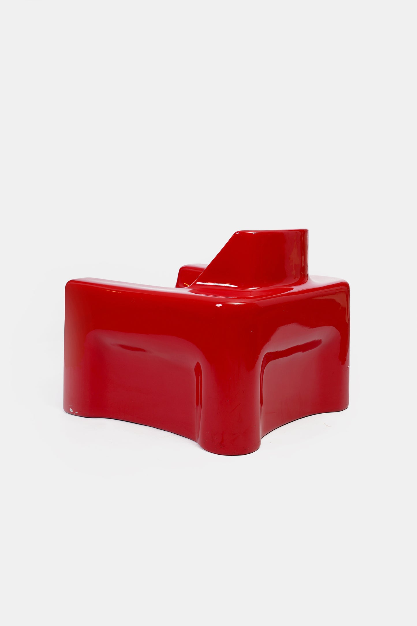 Red Space Age armchair, 1970s
