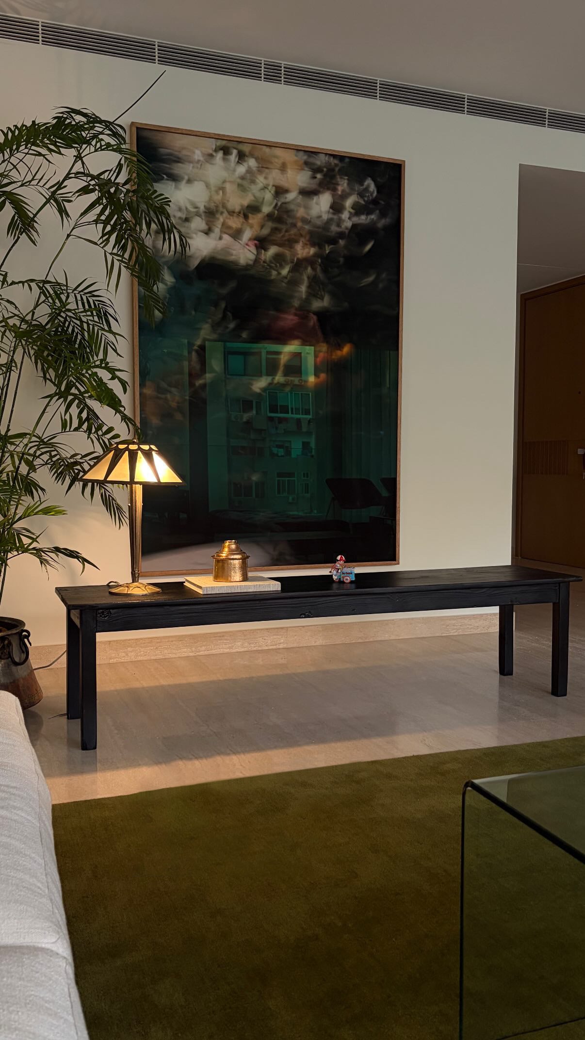 Yakisugi wood bench