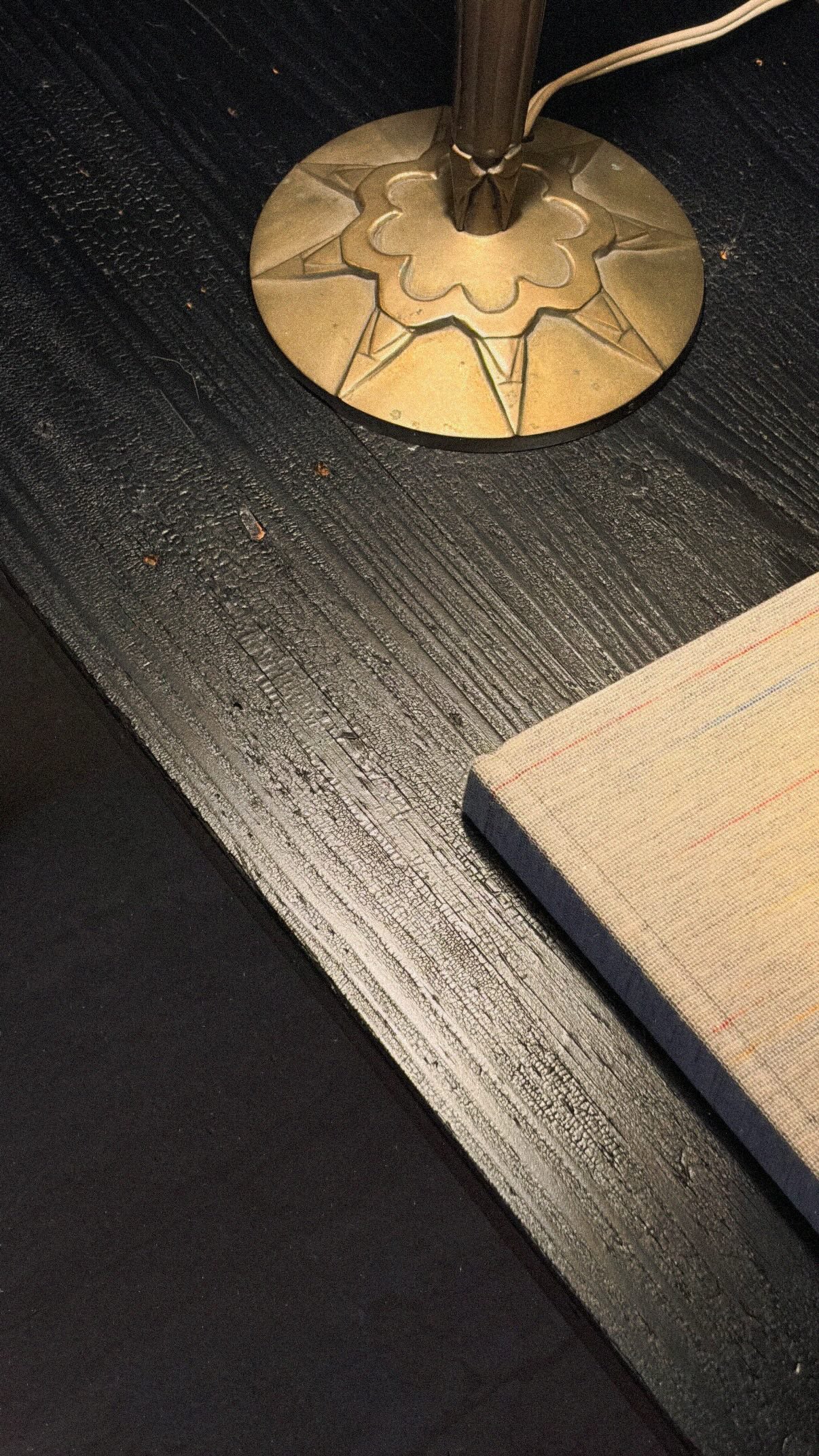 Yakisugi wood bench